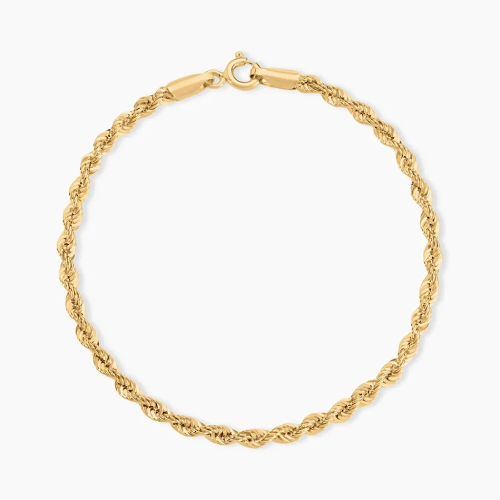 Histoire d'Or Bracelet Jerry Maille Corde Or Jaune Hot