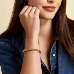 Histoire d'Or Bracelet Jerry Maille Corde or jaune Clearance