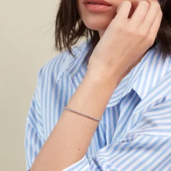 Histoire d'Or Bracelet Jerry Maille Corde or blanc Online