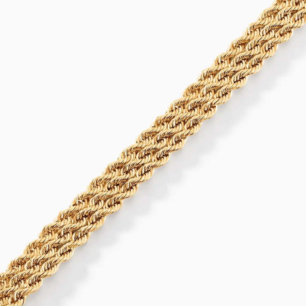 Histoire d'Or Bracelet Jerry Maille Corde 3 Rangs or jaune