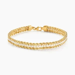 Histoire d'Or Bracelet Jerry Maille Corde Or Jaune Discount