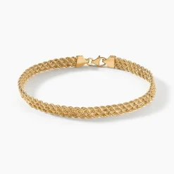 Histoire d'Or Bracelet Jerry Maille Corde 3 Rangs or jaune