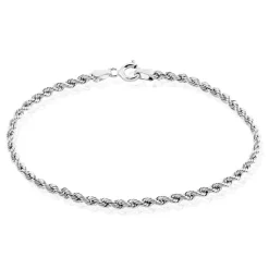 Histoire d'Or Bracelet Jerry Maille Corde Or Blanc Clearance