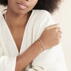 Histoire d'Or Bracelet Jerry Maille Corde or blanc