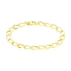 Histoire d'Or Bracelet Joice Maille Alternée Et Godronne Or Jaune Online