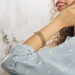 Histoire d'Or Bracelet Jonc Acier Dore Anthonyn acier doré New