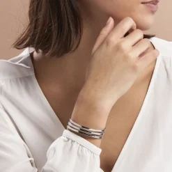 Histoire d'Or Bracelet Jonc Adel acier blanc