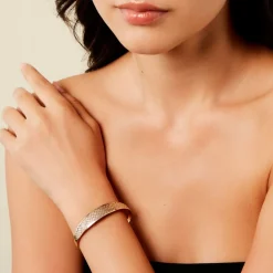 Histoire d'Or Bracelet Jonc Adonijah Or Bicolore Outlet