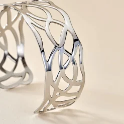 Histoire d'Or Bracelet Jonc Aelis Acier Blanc