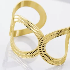 Histoire d'Or Bracelet Jonc Agostino Acier Jaune