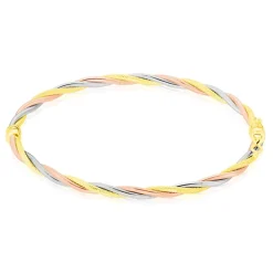 Histoire d'Or Bracelet Jonc Anaisaae Torsade Or Tricolore Outlet