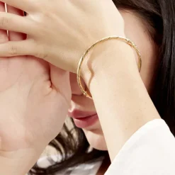 Histoire d'Or Bracelet Jonc Anaisaae Torsade Or Jaune Outlet