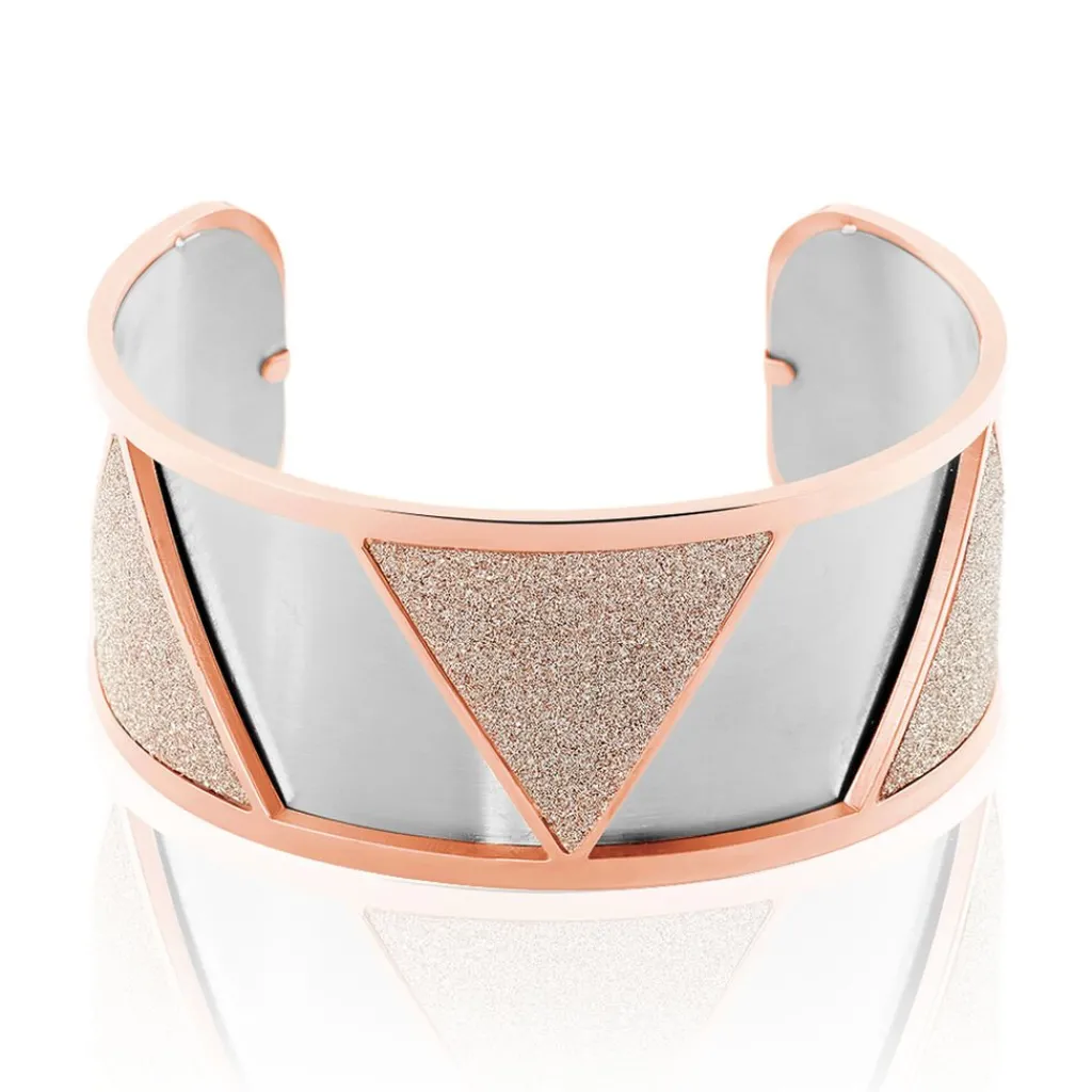 IMAGINE Bracelet Jonc Andrina Acier Rose Hot