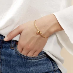 Histoire d'Or Bracelet Jonc Clemmie Or Jaune Outlet