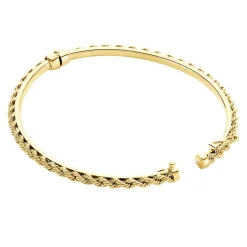 Histoire d'Or Bracelet Jonc Cordeline Or Jaune Discount