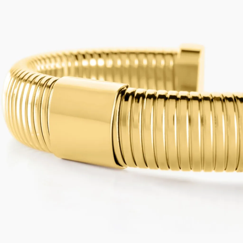 Histoire d'Or Bracelet Jonc Dafnie Acier Jaune