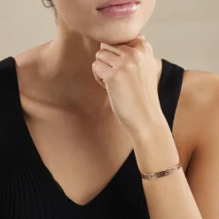 Histoire d'Or Bracelet Jonc Edmoneae Plaqué Or Jaune Hot