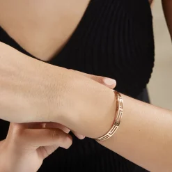 Histoire d'Or Bracelet Jonc Edmoneae Plaqué Or Jaune Hot