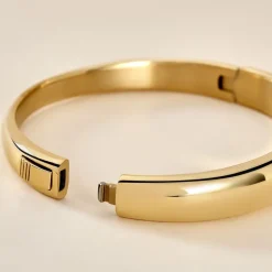 Histoire d'Or Bracelet Jonc Emiliaan Acier Jaune Hot