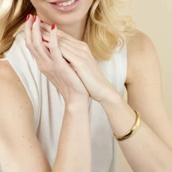 Histoire d'Or Bracelet Jonc Emiliaan Acier Jaune Hot