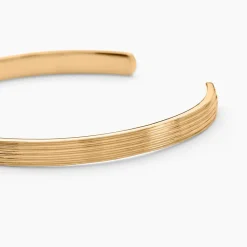 Histoire d'Or Bracelet Jonc Ensoleillée Plaqué Or Jaune Hot