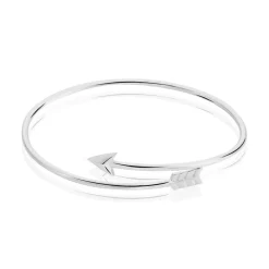 Histoire d'Or Bracelet Jonc Fabienna Argent Blanc Sale
