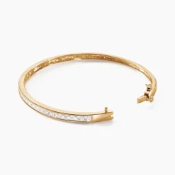 Histoire d'Or Bracelet Jonc Frieda Plaqué Or Jaune Oxyde De Zirconium New