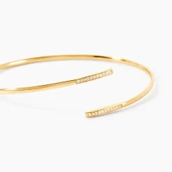 Histoire d'Or Bracelet Jonc Halldora Or Jaune Diamant Discount