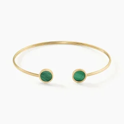 Histoire d'Or Bracelet Jonc Heida Or Jaune Malachite or jaune malachite vert Online
