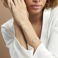 Histoire d'Or Bracelet Jonc Heida Or Jaune Nacre or jaune nacre nacre blanche New
