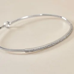 Histoire d'Or Bracelet Jonc Hermia Blanc Diamant Blanc Sale