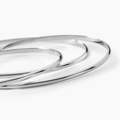 Histoire d'Or Bracelet Jonc Hugoline Argent Blanc Clearance