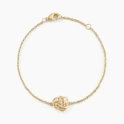 Histoire d'Or Bracelet Jonc Iwaki Plaqué Or Jaune Oxyde De Zirconium