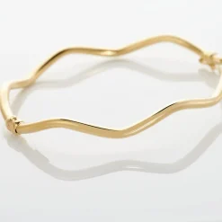 Histoire d'Or Bracelet Jonc Jennie Ondule Or Jaune Best