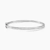 Histoire d'Or Bracelet Jonc Laurianne Argent Blanc Oxyde De Zirconium Hot