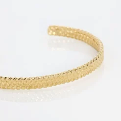 Histoire d'Or Bracelet Jonc Lilya Plaqué Or Jaune Sale