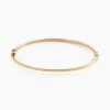 Histoire d'Or Bracelet Jonc Loise Fil Carre Lisse Or Jaune Sale