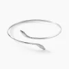 Histoire d'Or Bracelet Jonc Maisha Argent Blanc New