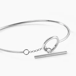 Histoire d'Or Bracelet Jonc Marie-capucine Argent Blanc Best