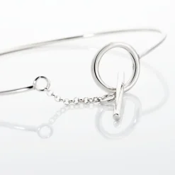 Histoire d'Or Bracelet Jonc Marie-capucine Argent Blanc Best