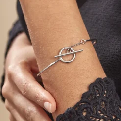 Histoire d'Or Bracelet Jonc Marie-capucine Argent Blanc Best