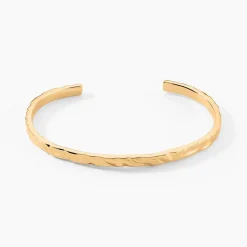 Histoire d'Or Bracelet Jonc Orée Plaqué Or Jaune Clearance