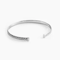 Histoire d'Or Bracelet Jonc Oscaro Argent Gris Best