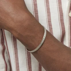 Histoire d'Or Bracelet Jonc Oscaro Argent Gris Best