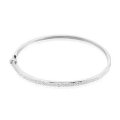Histoire d'Or Bracelet Jonc Posie Or Blanc Diamant Discount
