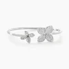 Histoire d'Or Bracelet Jonc Radiant Bloom Argent Blanc Oxyde Clearance