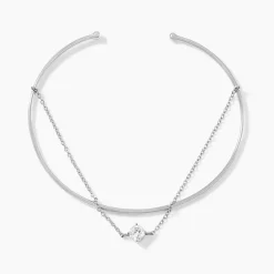 Histoire d'Or Bracelet Jonc Ruth De Zirconium argent blanc oxyde Best