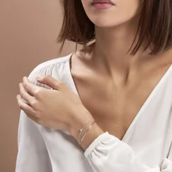 Histoire d'Or Bracelet Jonc Ruth De Zirconium argent blanc oxyde Best