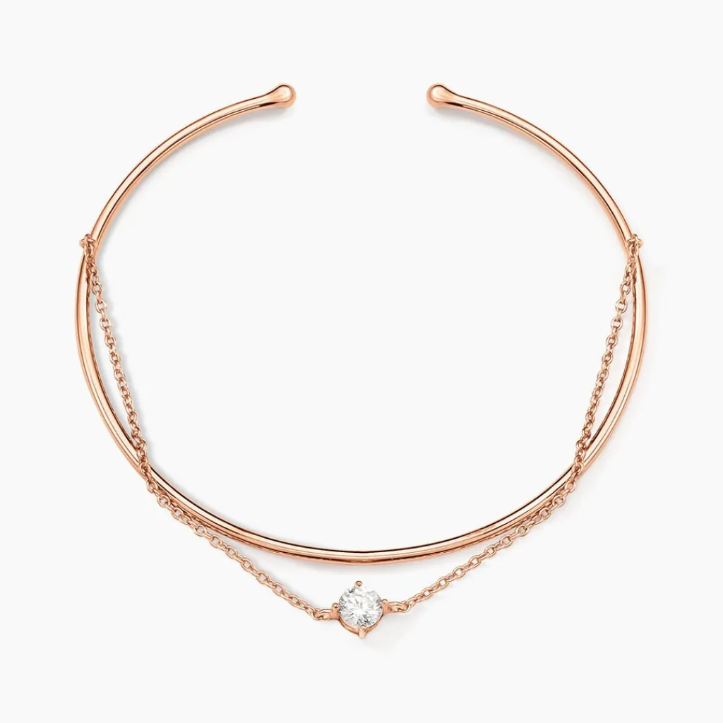 Histoire d'Or Bracelet Jonc Ruth De Zirconium argent rose oxyde Discount