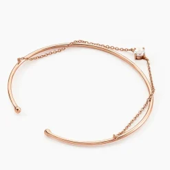 Histoire d'Or Bracelet Jonc Ruth De Zirconium argent rose oxyde Discount